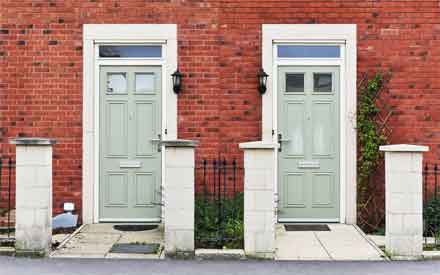 History And Origin of Two Front Doors