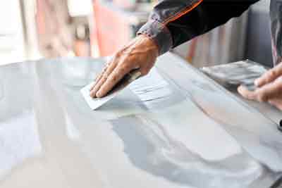 Use of wet sanding for car paint