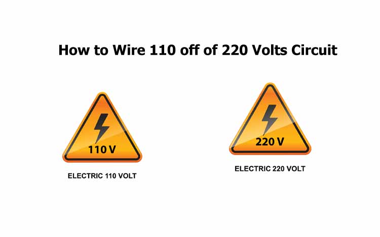 How to Wire 110 off of 220 Volts Circuit