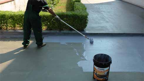 Waterproofing basement walls sealer