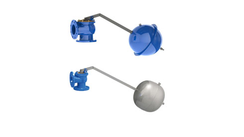 What types of float valves are there