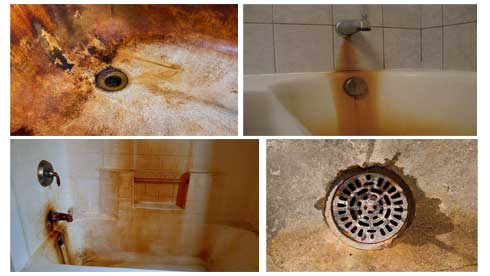 The Types of Rust Stains in the Shower