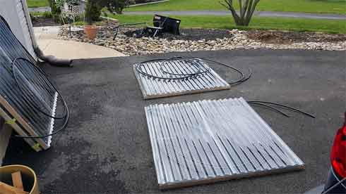 Pool water solar heating systems