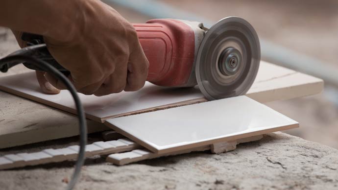 Angle Grinder for Tile Cutting