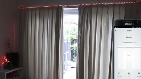 best smart curtains rod with motorized