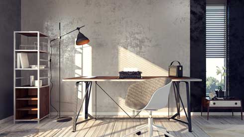 Tripod lamps for office floor