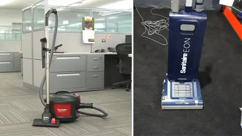 Canister vs Upright Sanitaire Commercial Vacuums