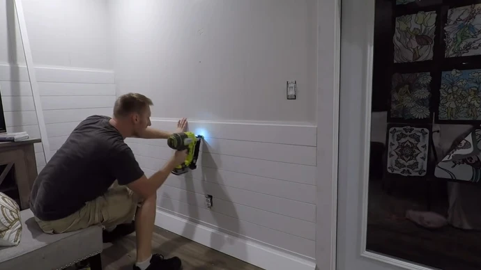 How to Install Shiplap Walls Over Drywall