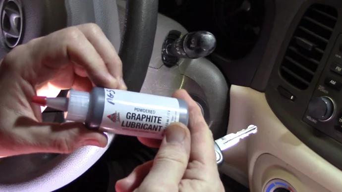 How to remove graphite lubricant