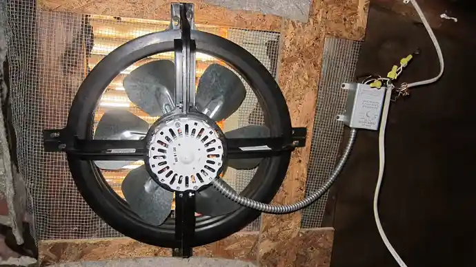 how to set attic fan thermostat