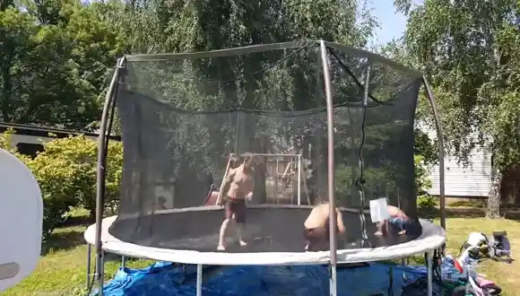 Perfect trampoline sprinkler