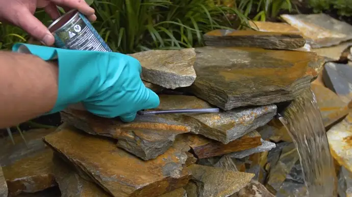 How to Seal Concrete Waterfall