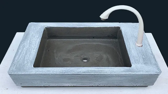 How to Seal a Concrete Sink | Simple DIY 5 Steps