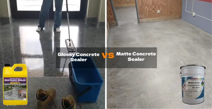 glossy vs matte concrete sealer