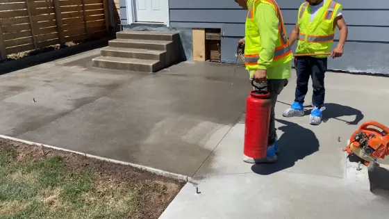 Use a Roller or Spray Concrete Sealer